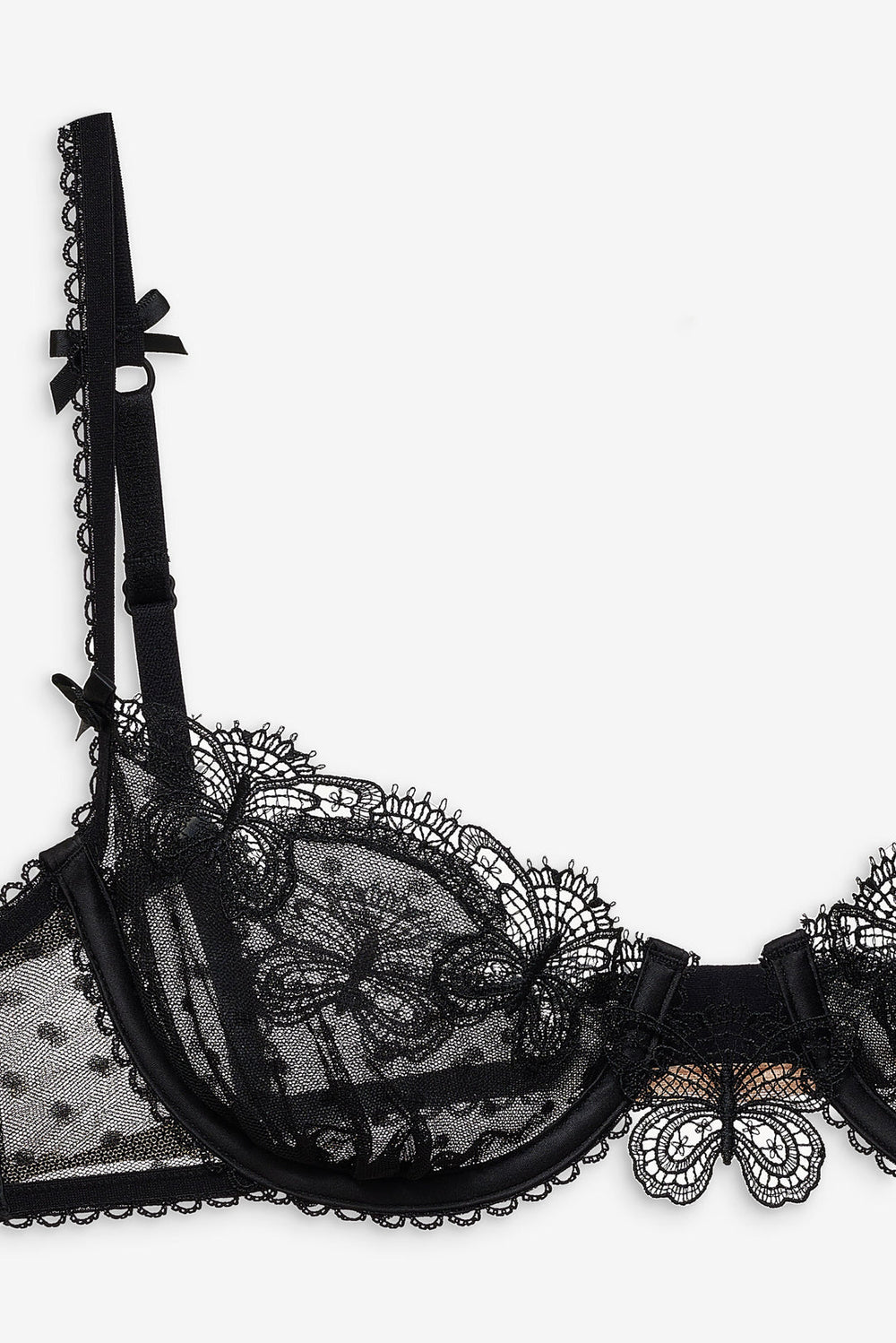 Women Papillon Underwire Bra - Black