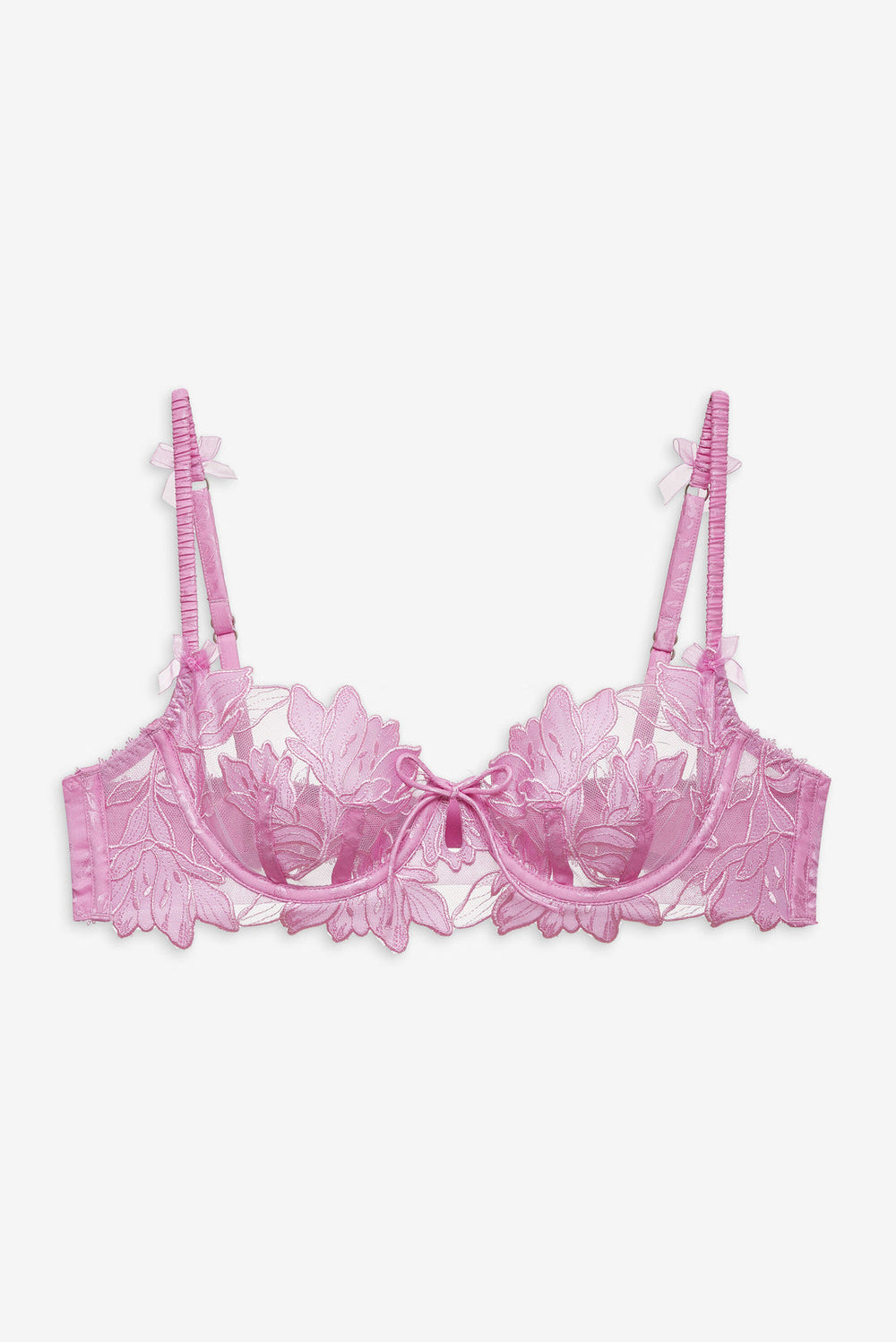 Women Maye Embroidered Underwire Bra - Pink