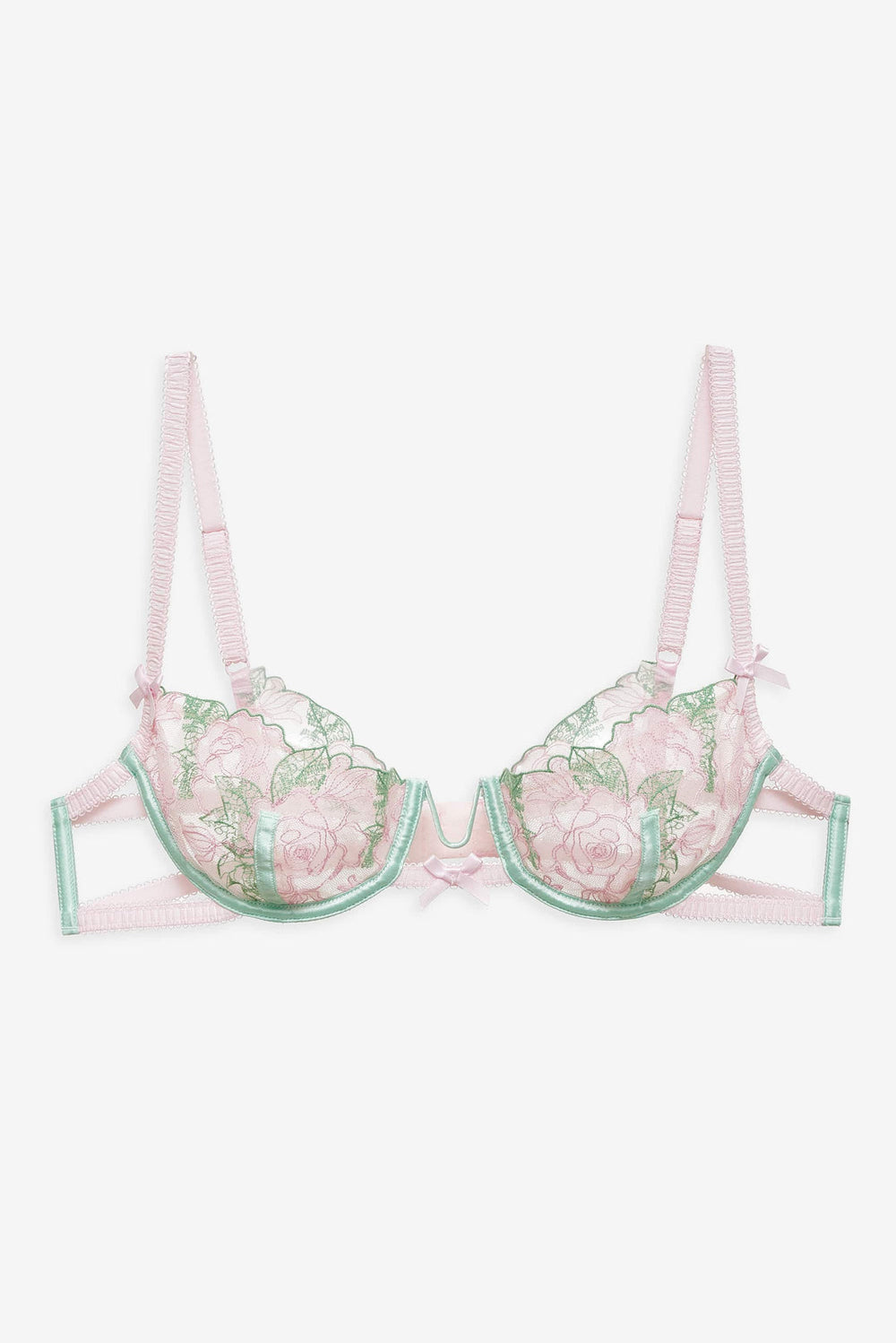 Women Love Story Underwire Bra - Green