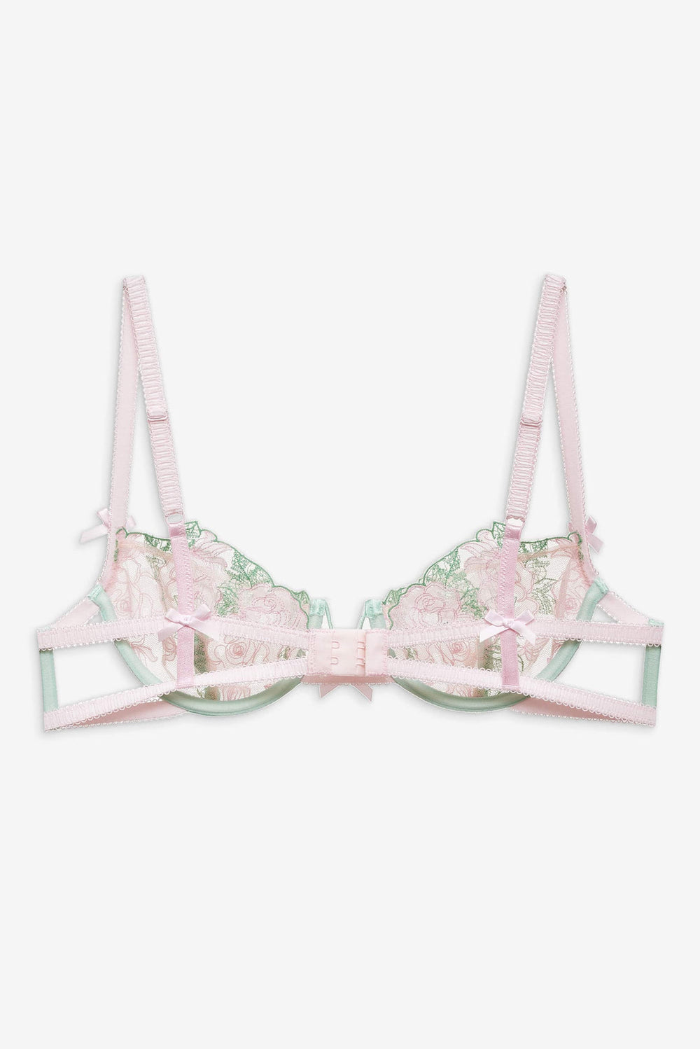 Women Love Story Underwire Bra - Green