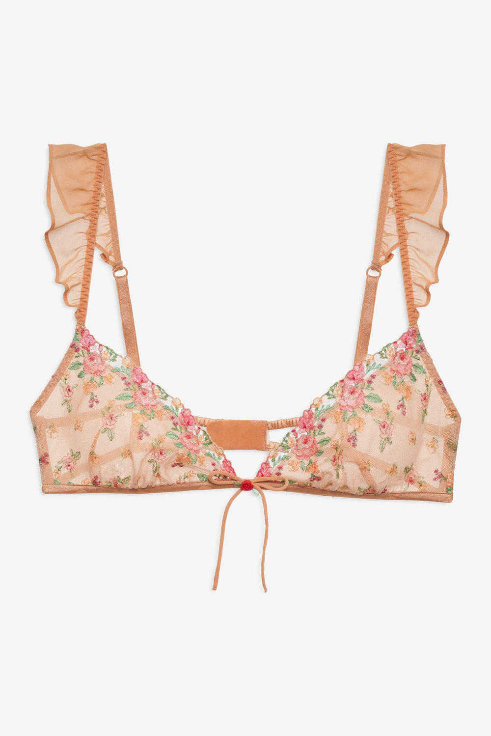 Women Glimmer Rosebud Bralette - Rose Gold