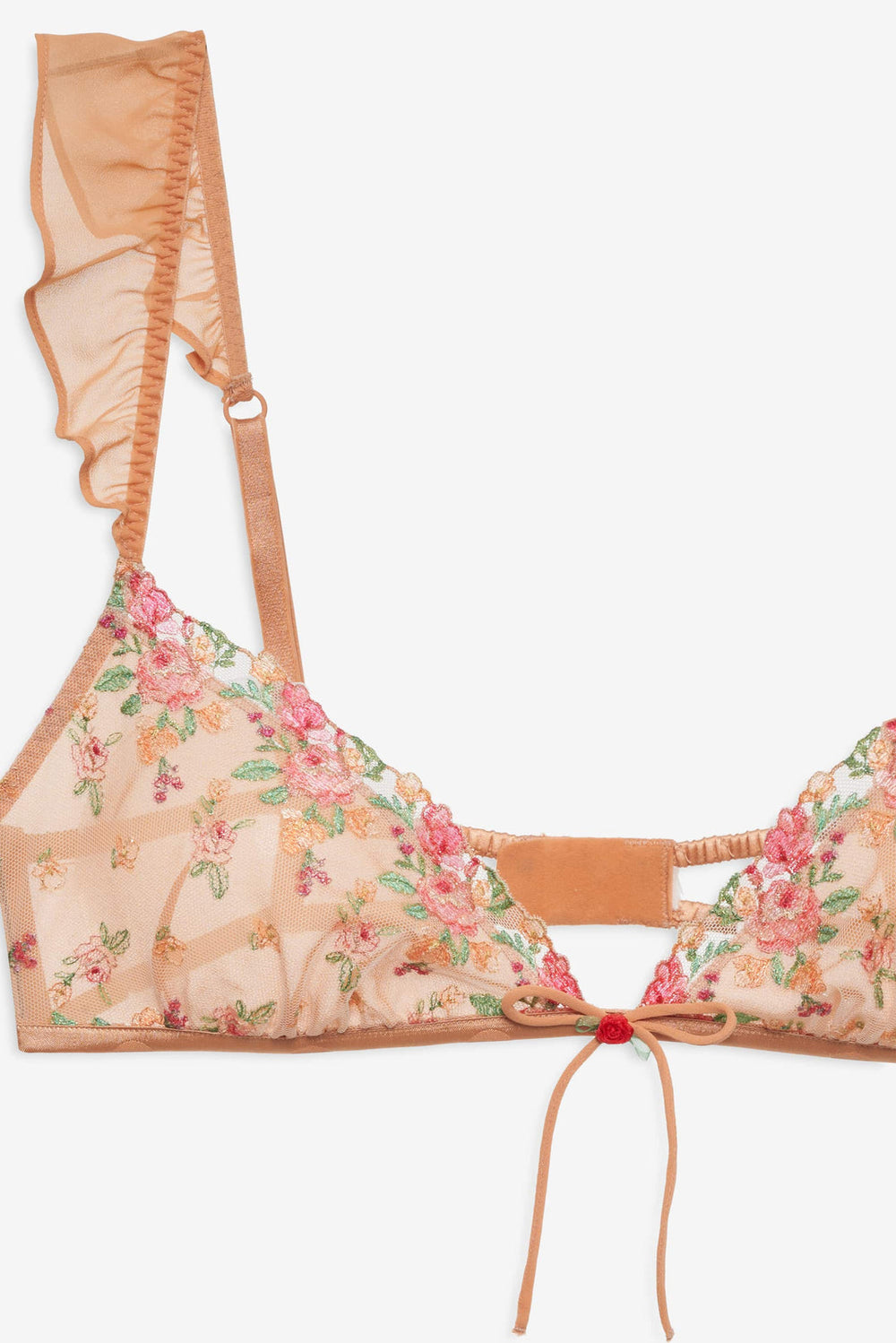 Women Glimmer Rosebud Bralette - Rose Gold