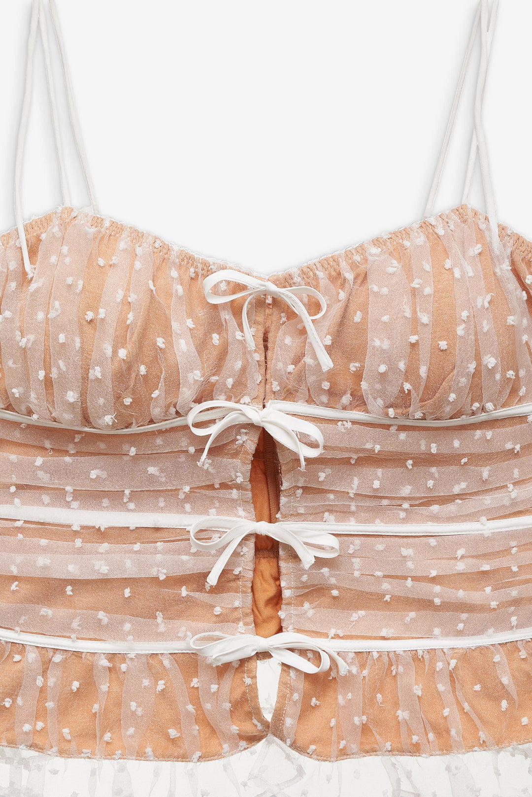 Women Devon Dot Bustier - White