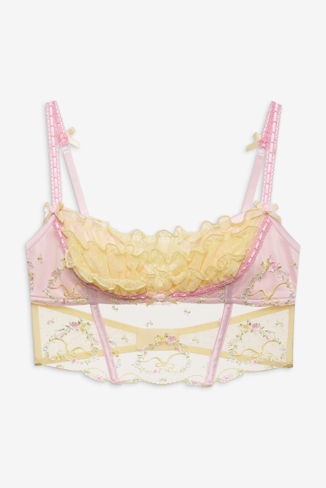 Women Sunny Bouquet Bustier - Multi Yellow