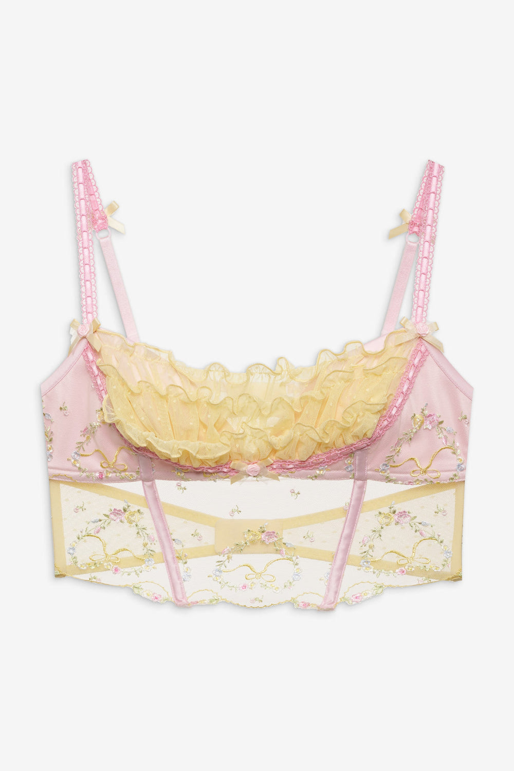 Women Sunny Bouquet Bustier - Multi Yellow