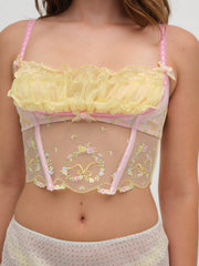 Women Sunny Bouquet Bustier - Multi Yellow