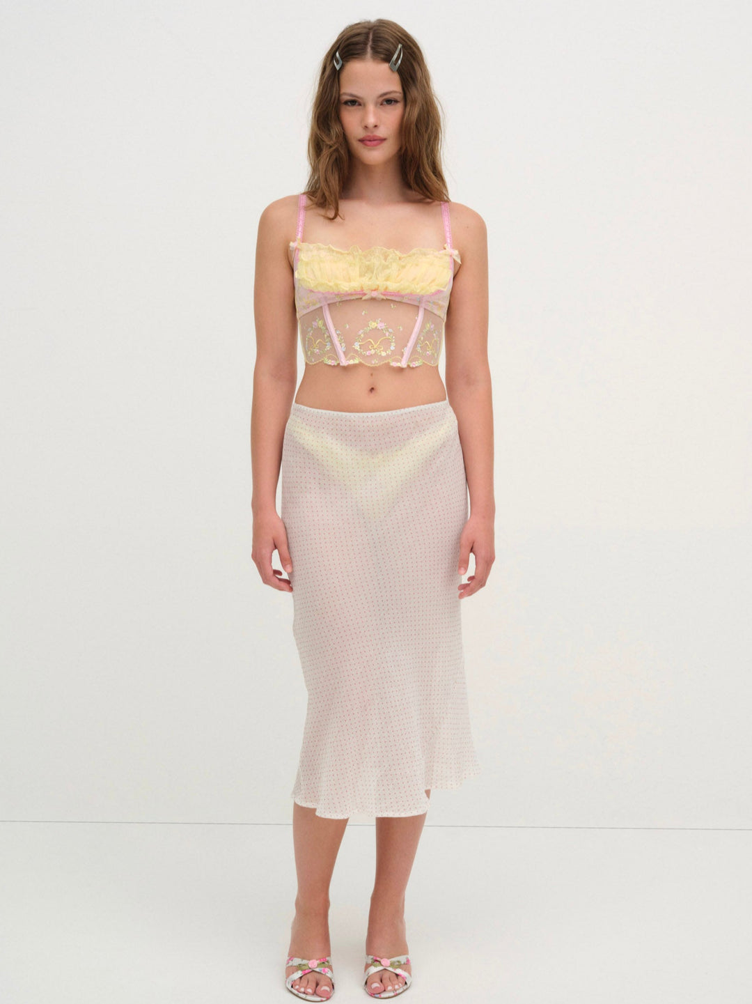 Women Sunny Bouquet Bustier - Multi Yellow