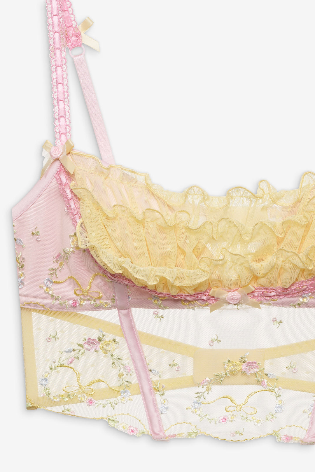 Women Sunny Bouquet Bustier - Multi Yellow