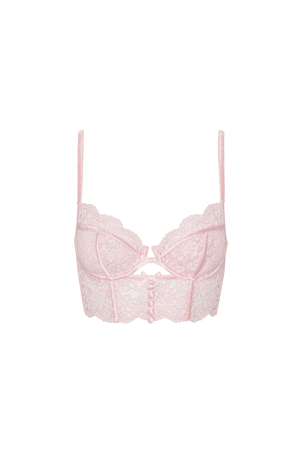 Women Creamsicle Lace Underwire Bra - Pink