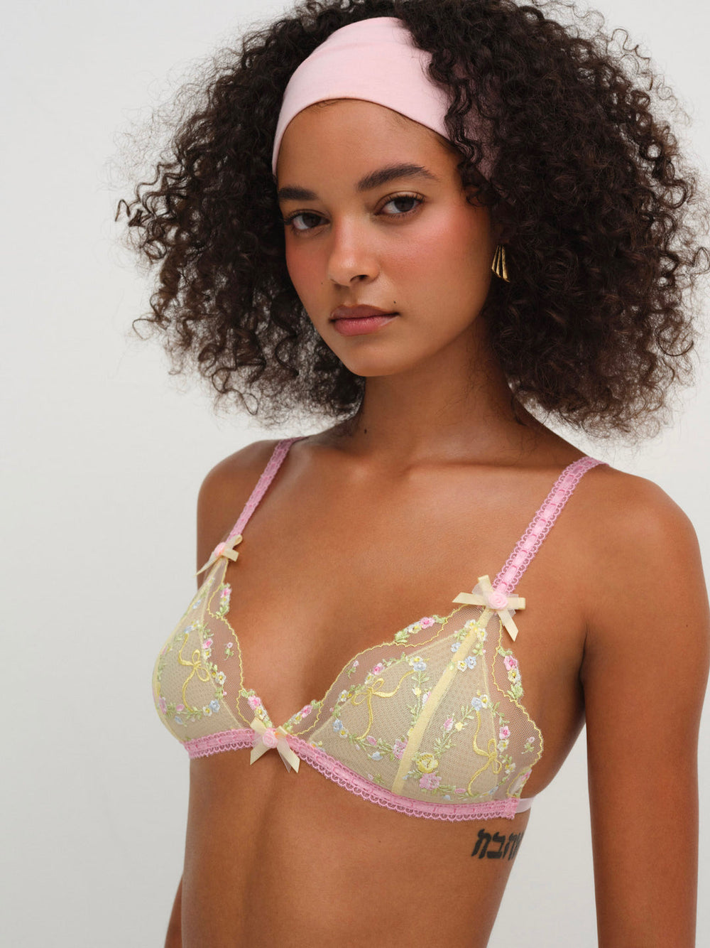 Women Sunny Bouquet Bralette - Multi Yellow