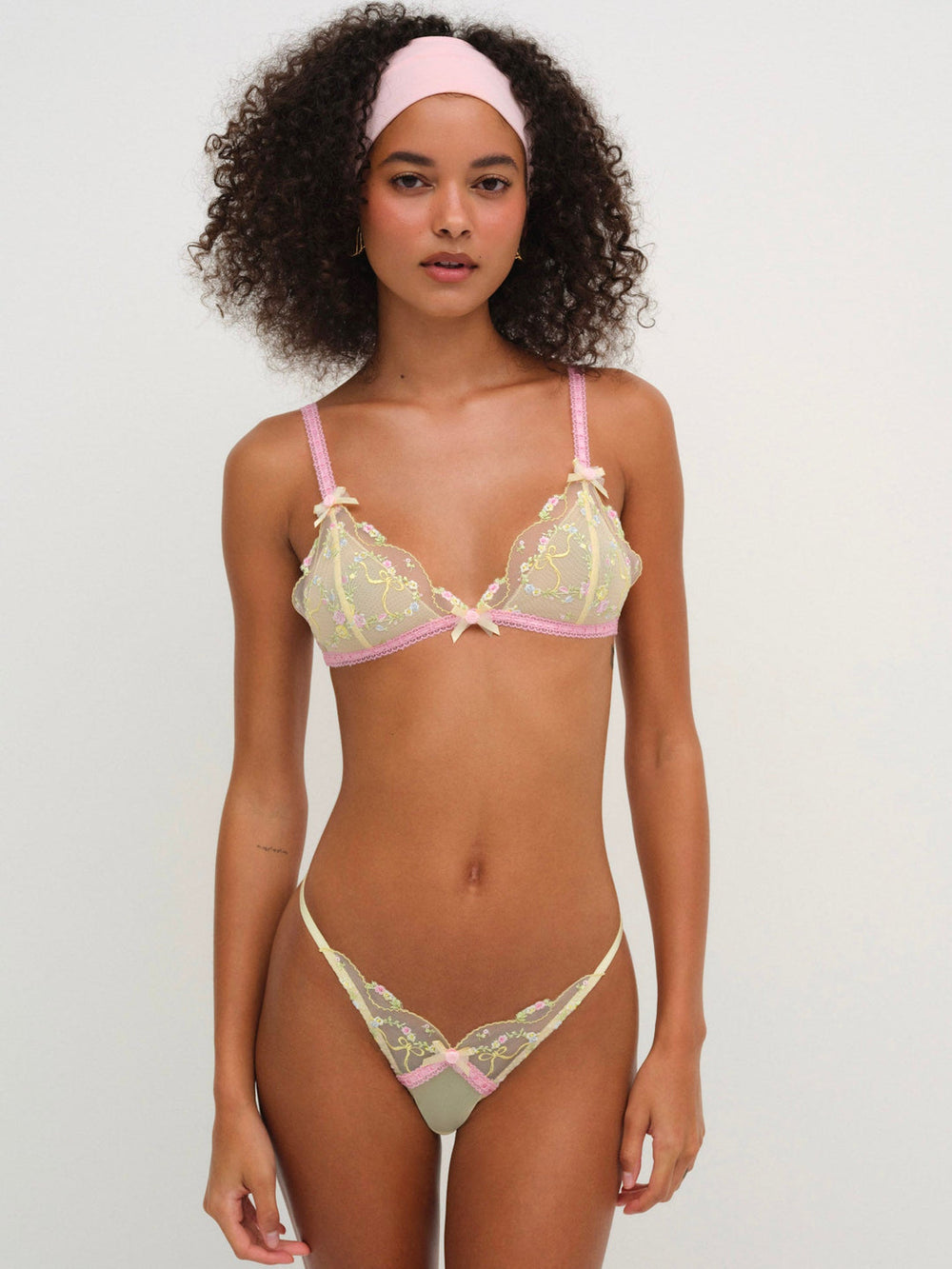 Women Sunny Bouquet Bralette - Multi Yellow