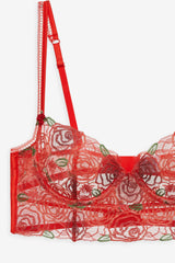 Women Gene Underwire Bra - Red