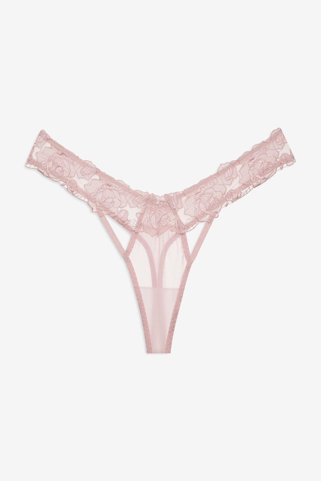 Women Blissful Blooms Thong Panty - Pink