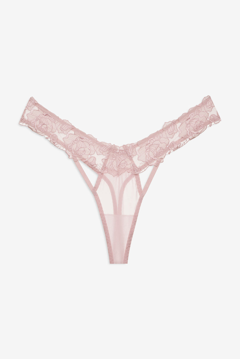 Women Blissful Blooms Thong Panty - Pink
