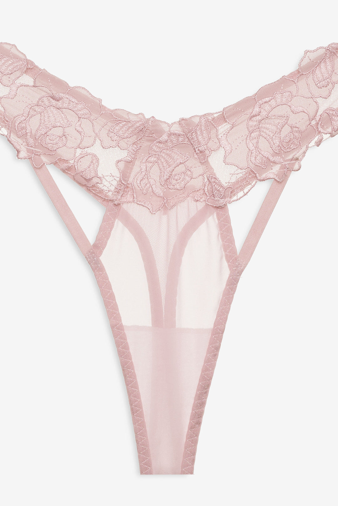 Women Blissful Blooms Thong Panty - Pink