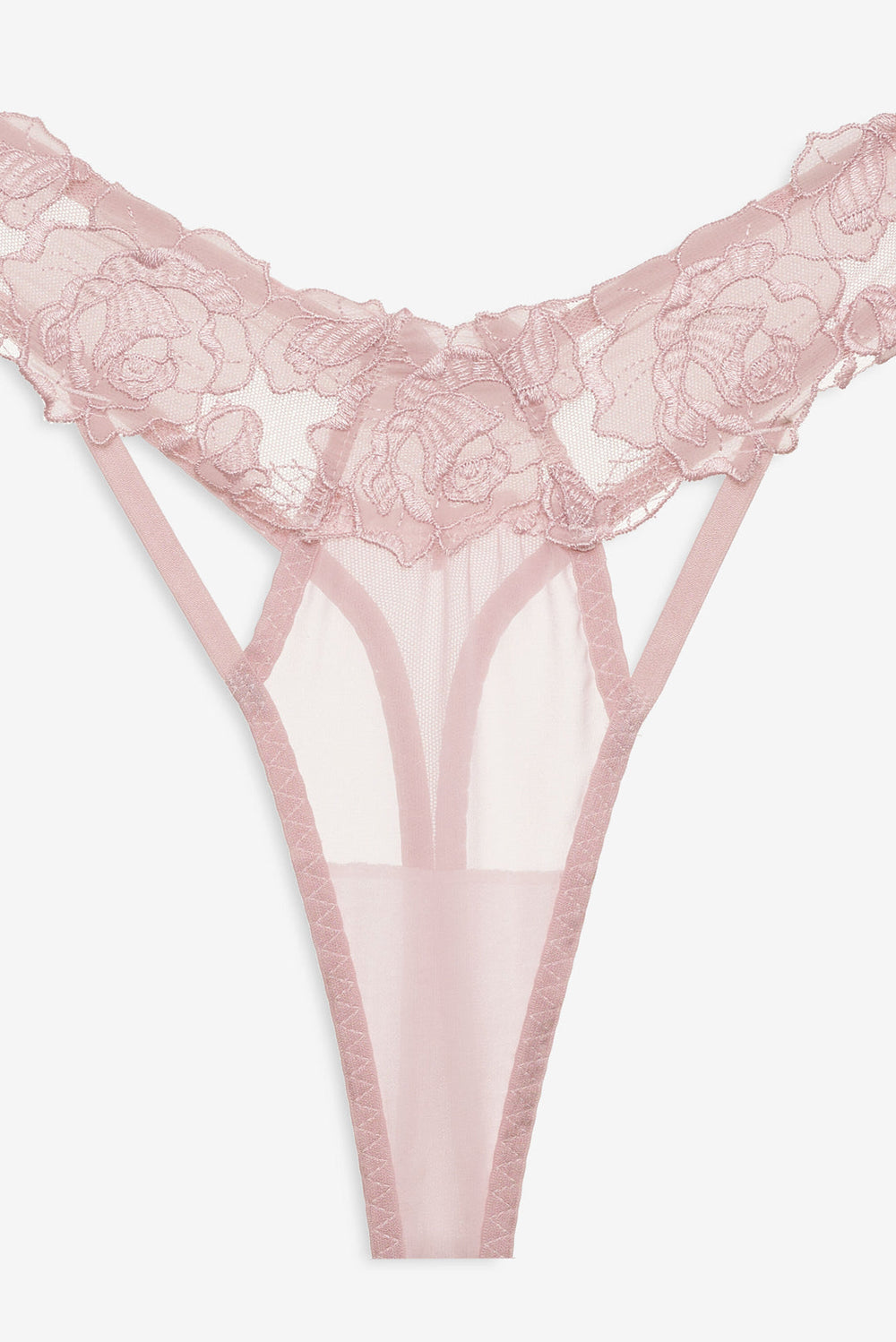 Women Blissful Blooms Thong Panty - Pink