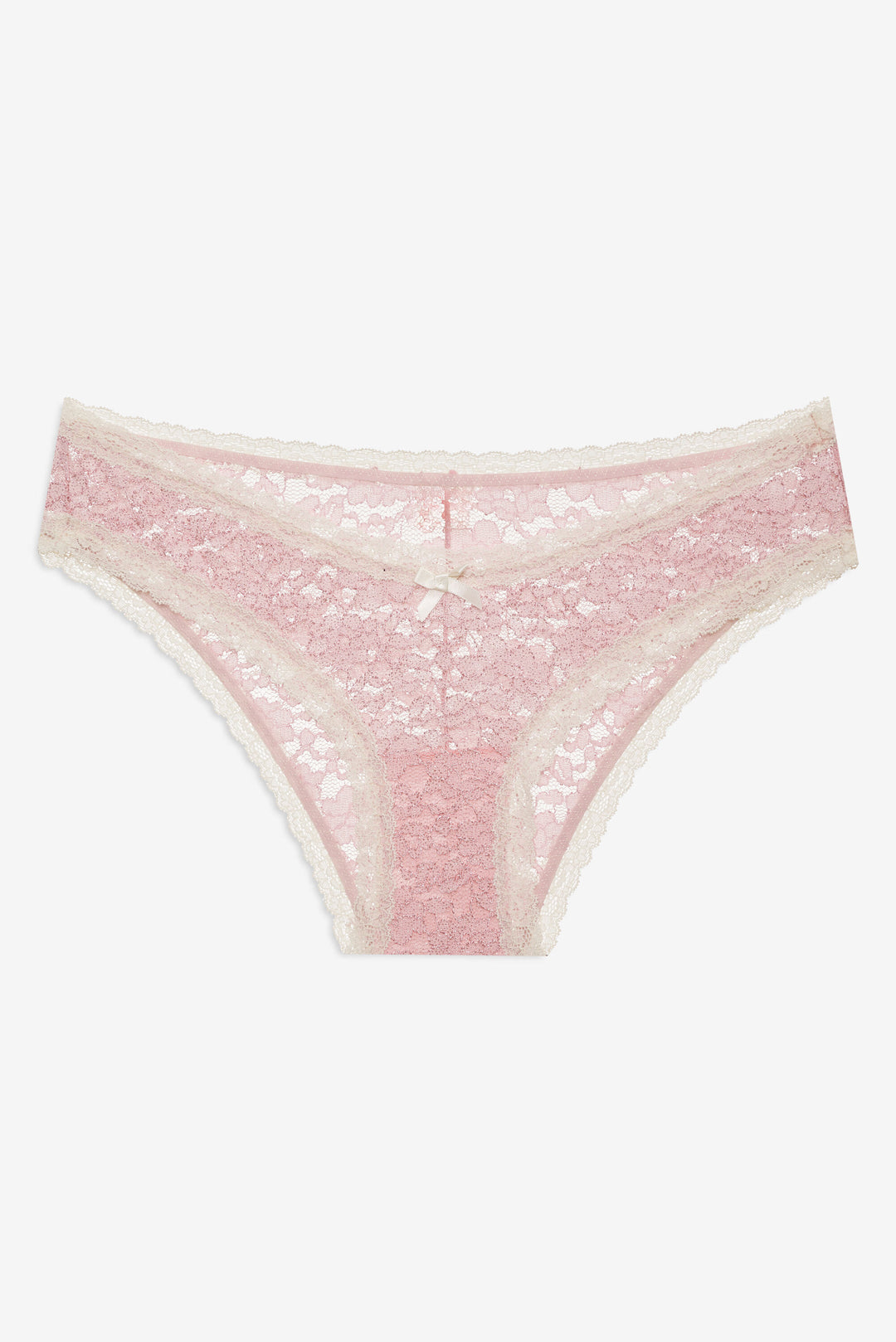 Women Pamela Stretch Lace Cheeky Panty - Pink