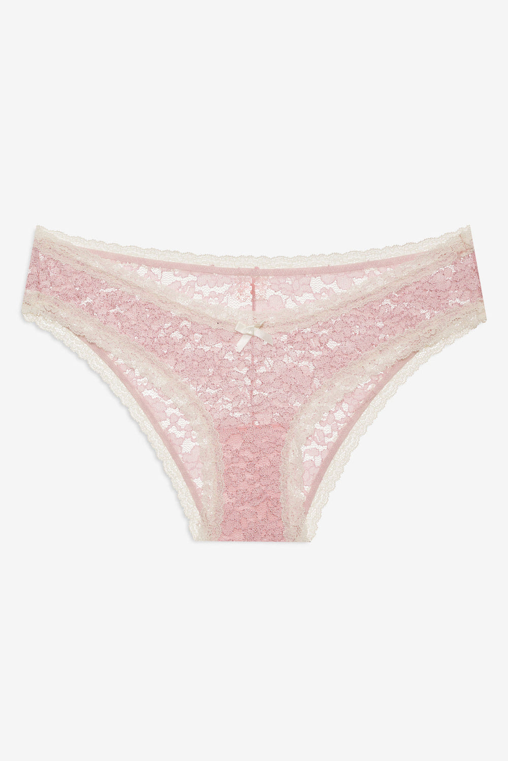 Women Pamela Stretch Lace Cheeky Panty - Pink