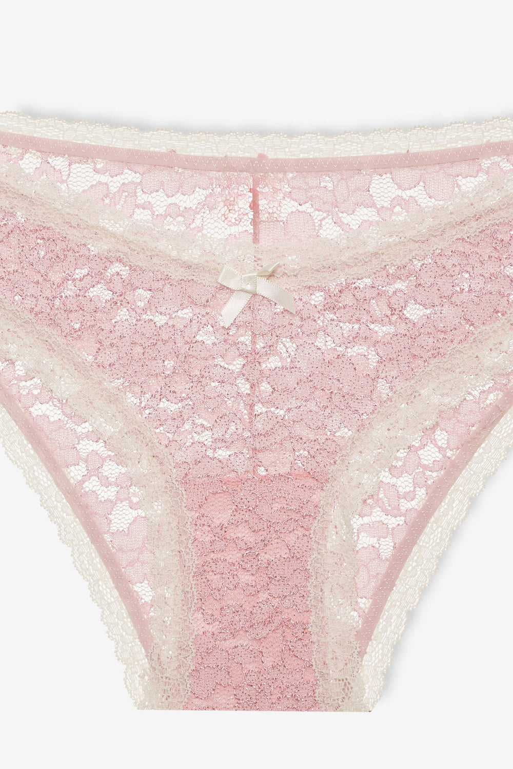 Women Pamela Stretch Lace Cheeky Panty - Pink
