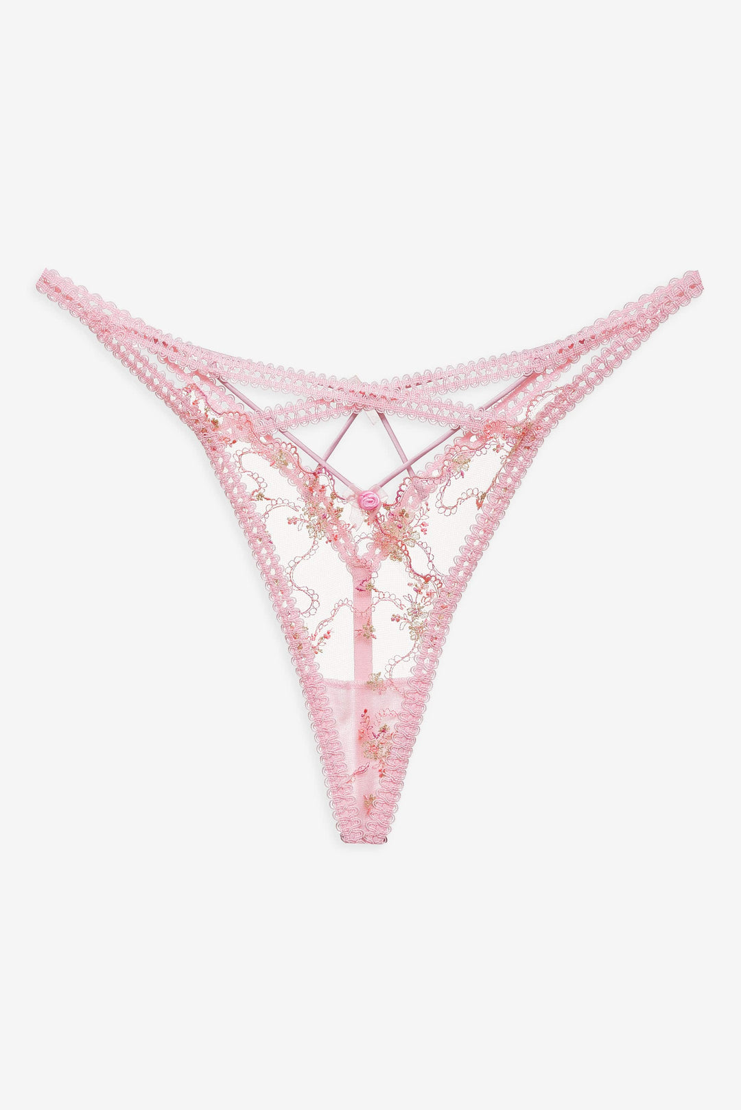 Women Dainty Daphne Thong Panty - Pink