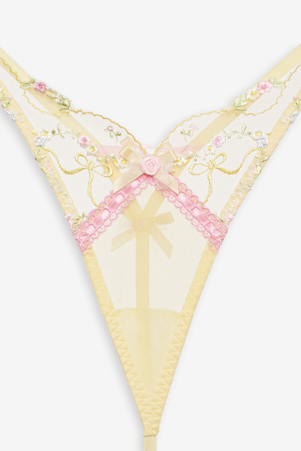 Women Sunny Bouquet Thong Panty - Multi Yellow