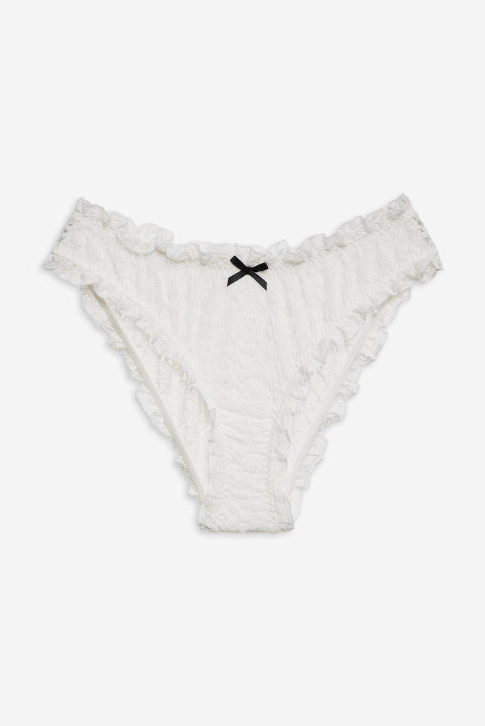 Women Sally Stretch Lace Cheeky Panty - White