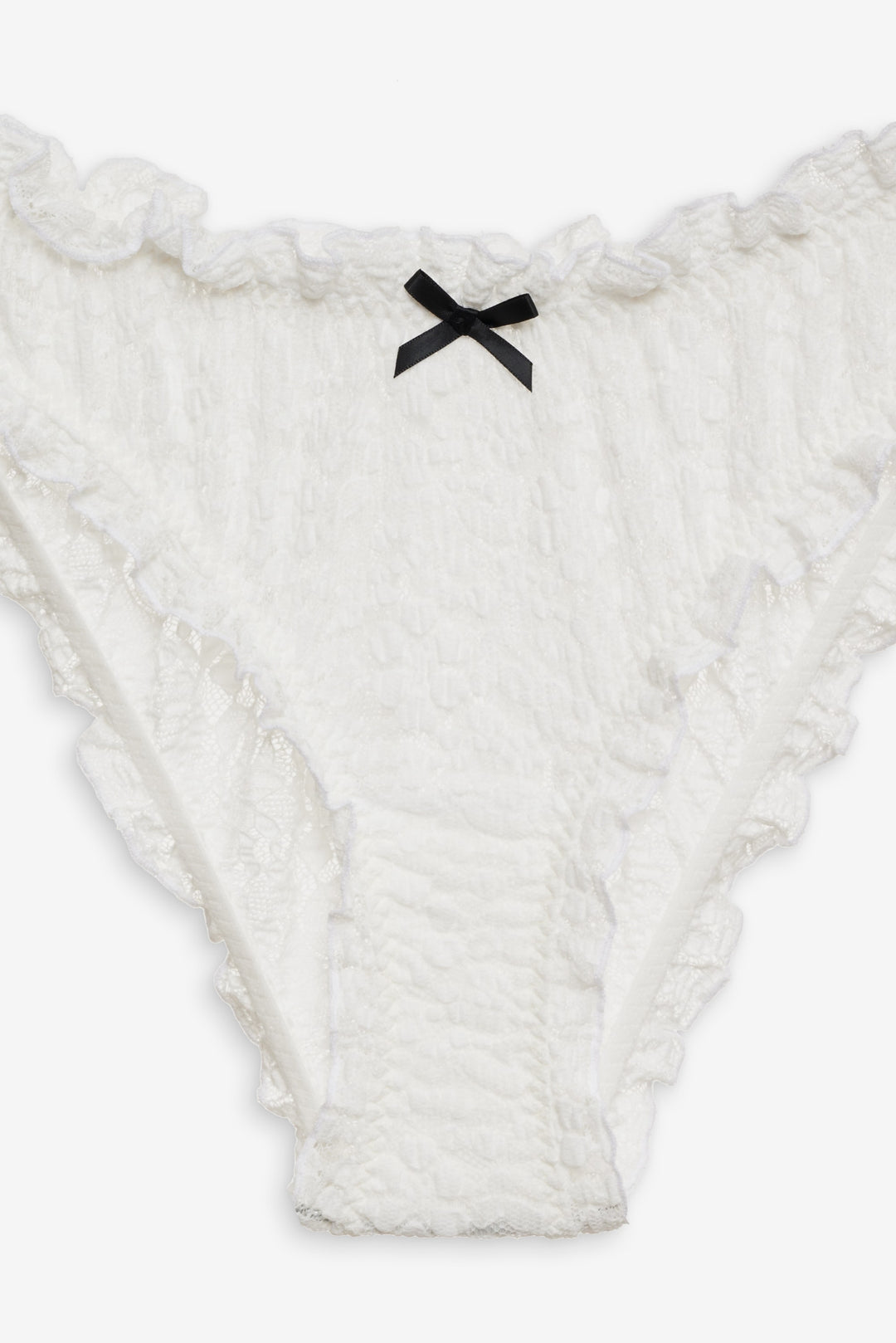 Women Sally Stretch Lace Cheeky Panty - White
