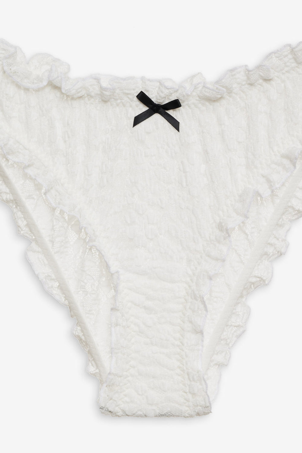 Women Sally Stretch Lace Cheeky Panty - White