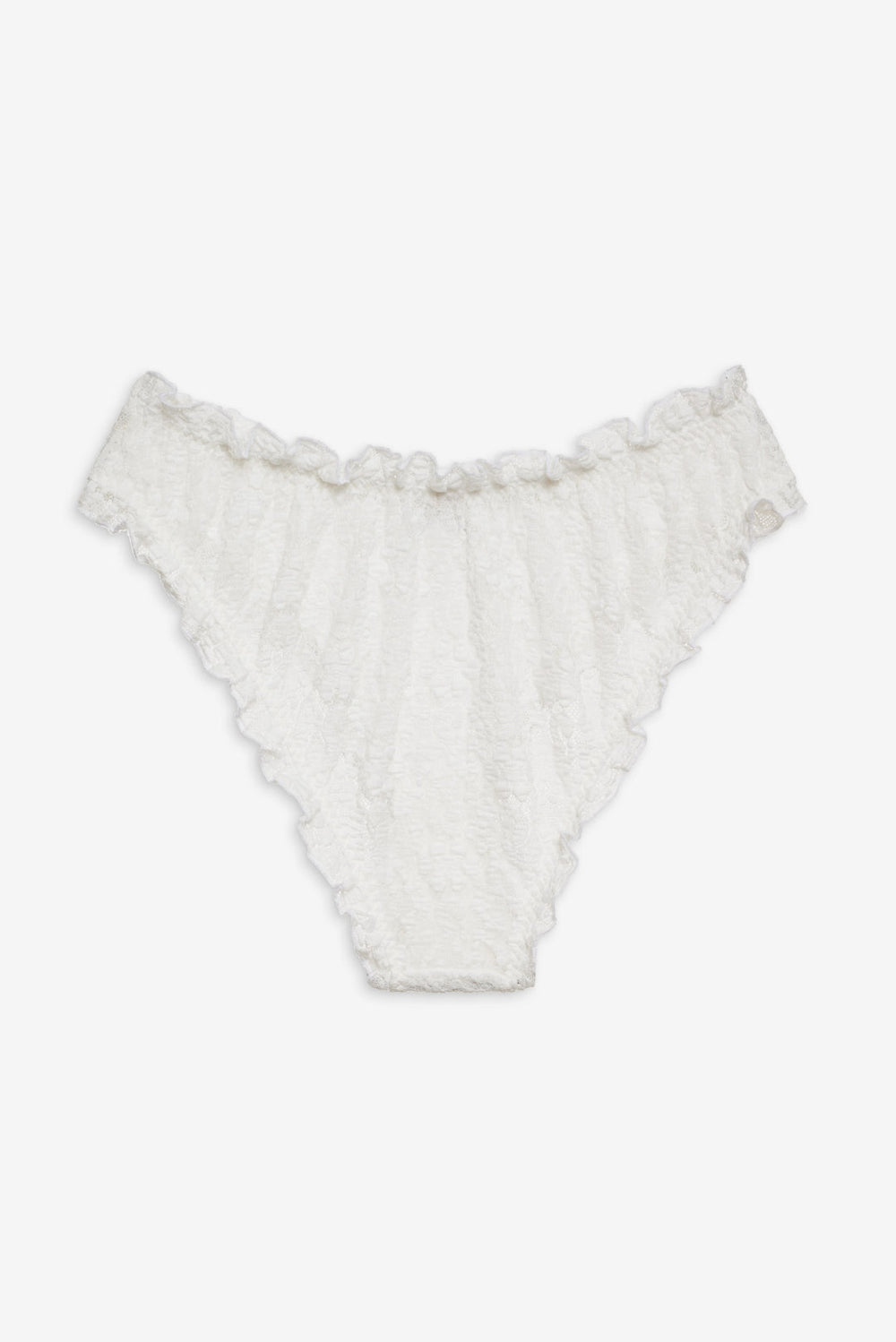 Women Sally Stretch Lace Cheeky Panty - White