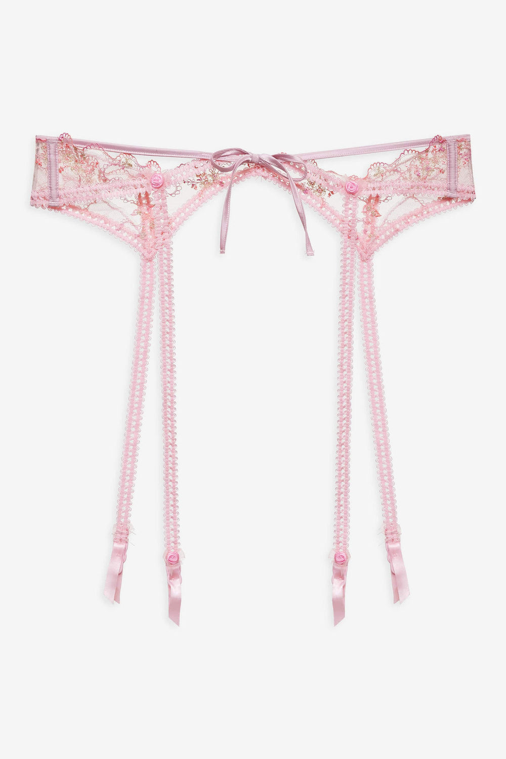 Women Dainty Daphne Garter Belt - Pink