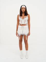 Women Marit Garter Skirt - White