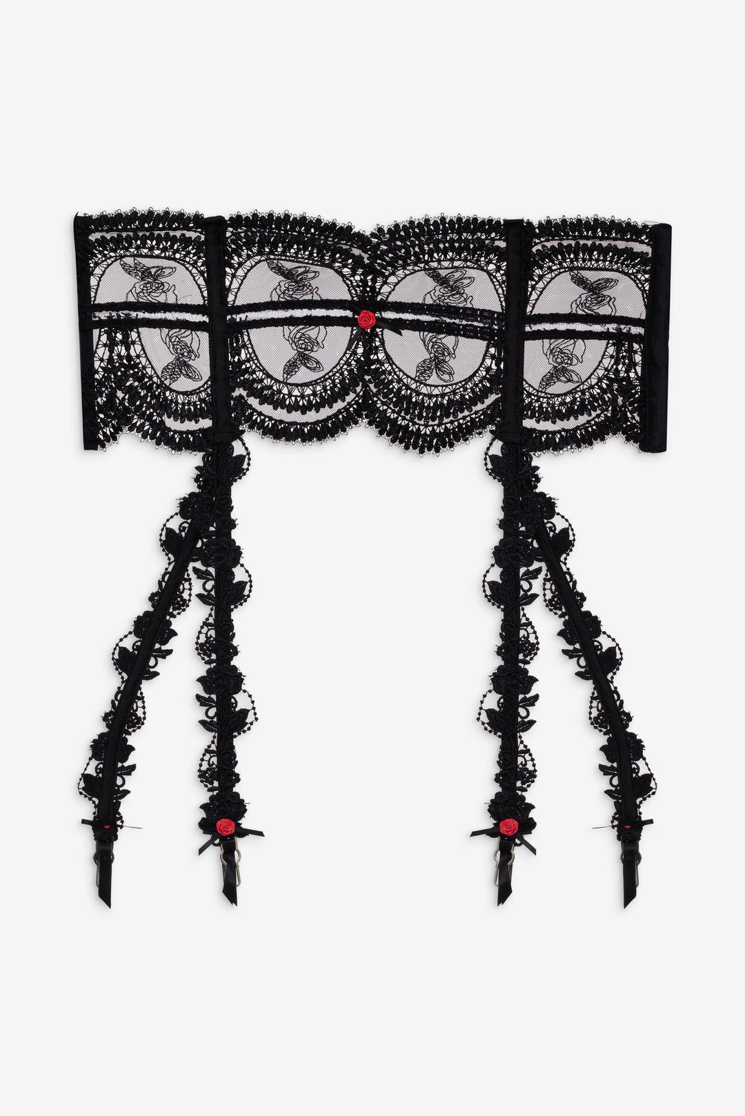 Women Roxanne Garter Belt - Black
