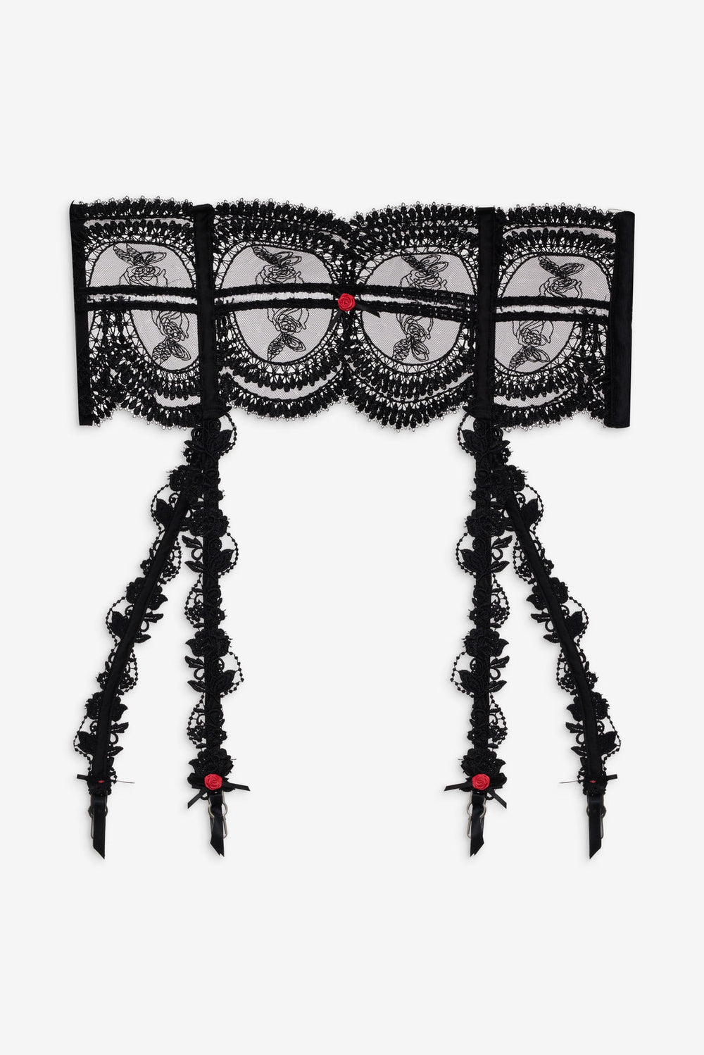 Women Roxanne Garter Belt - Black