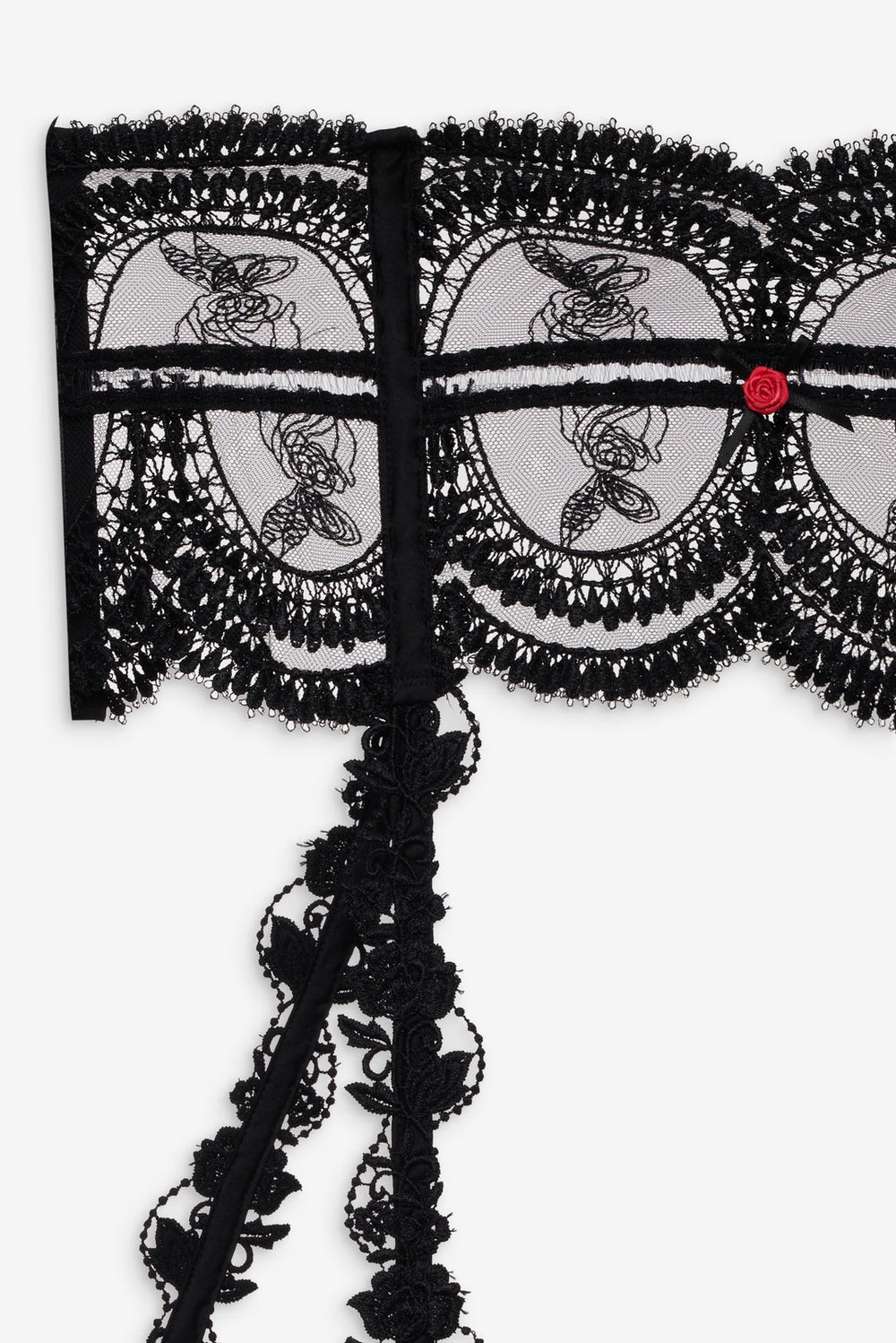 Women Roxanne Garter Belt - Black