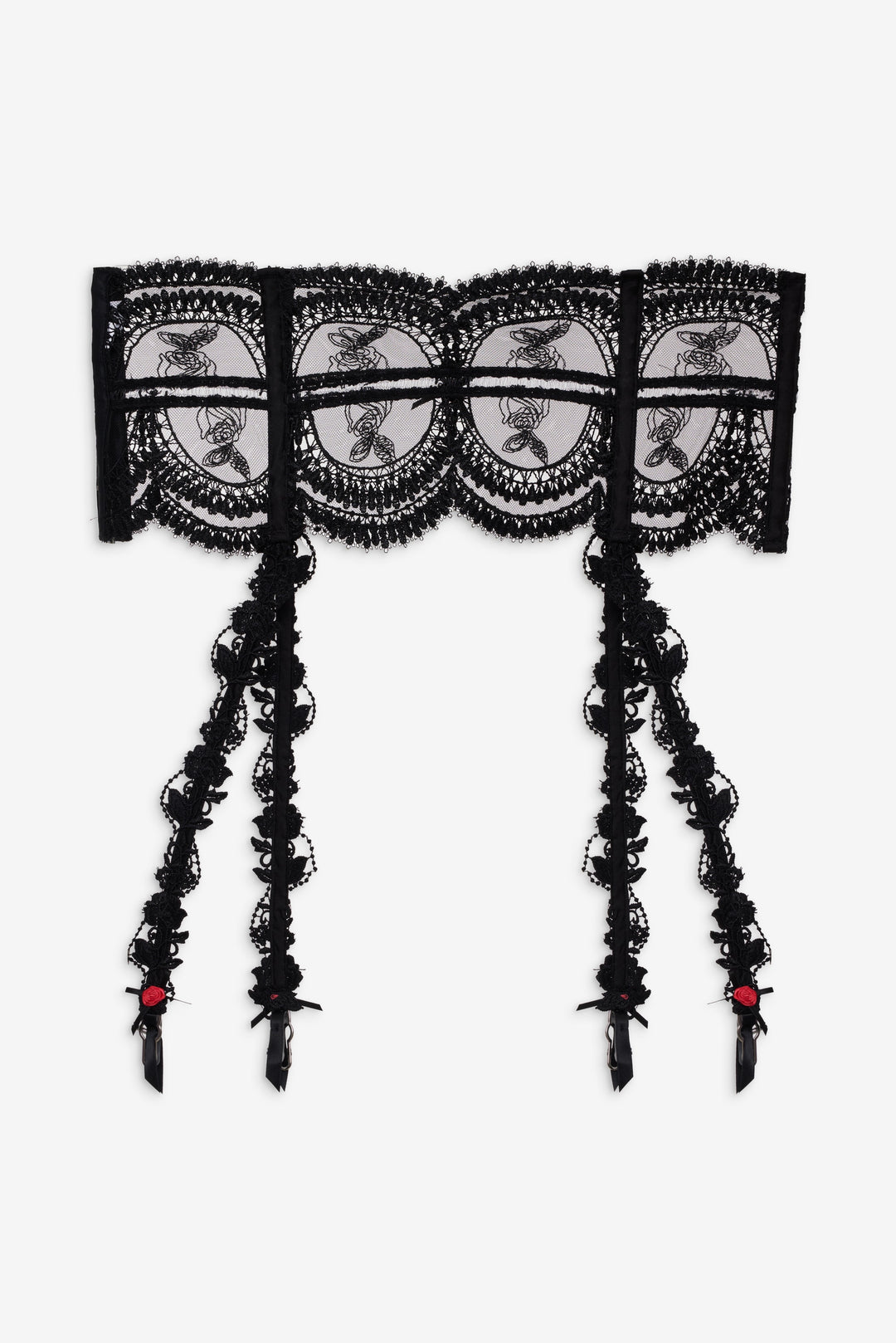 Women Roxanne Garter Belt - Black