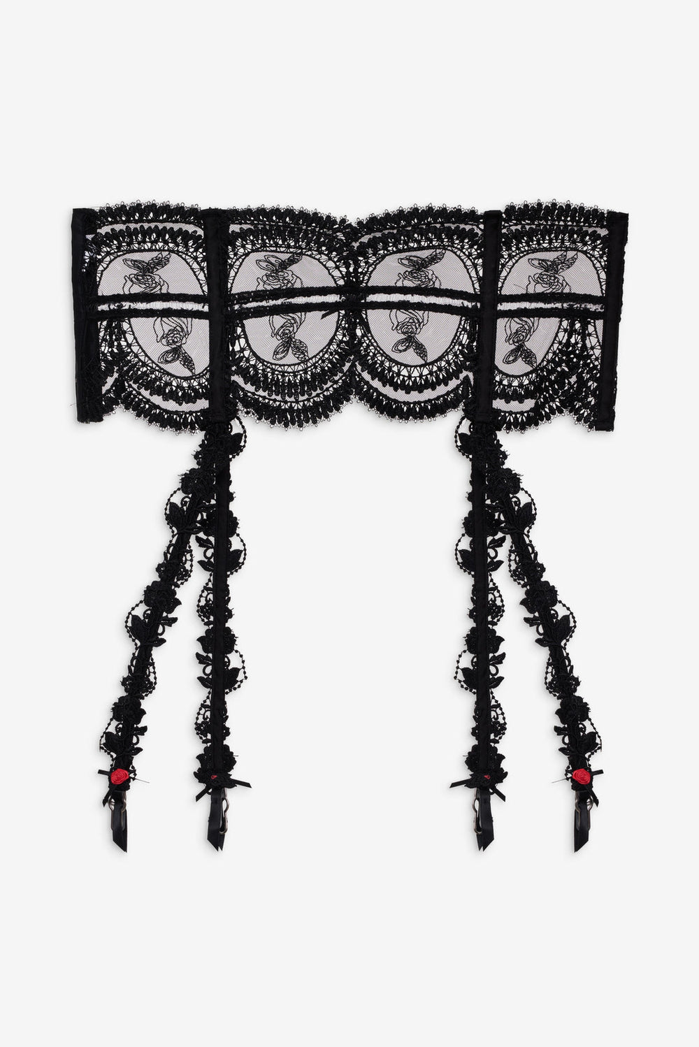 Women Roxanne Garter Belt - Black