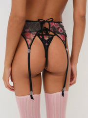Women Ciara Garter Belt - Black