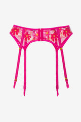 Women Anemone Garter Belt - Pink