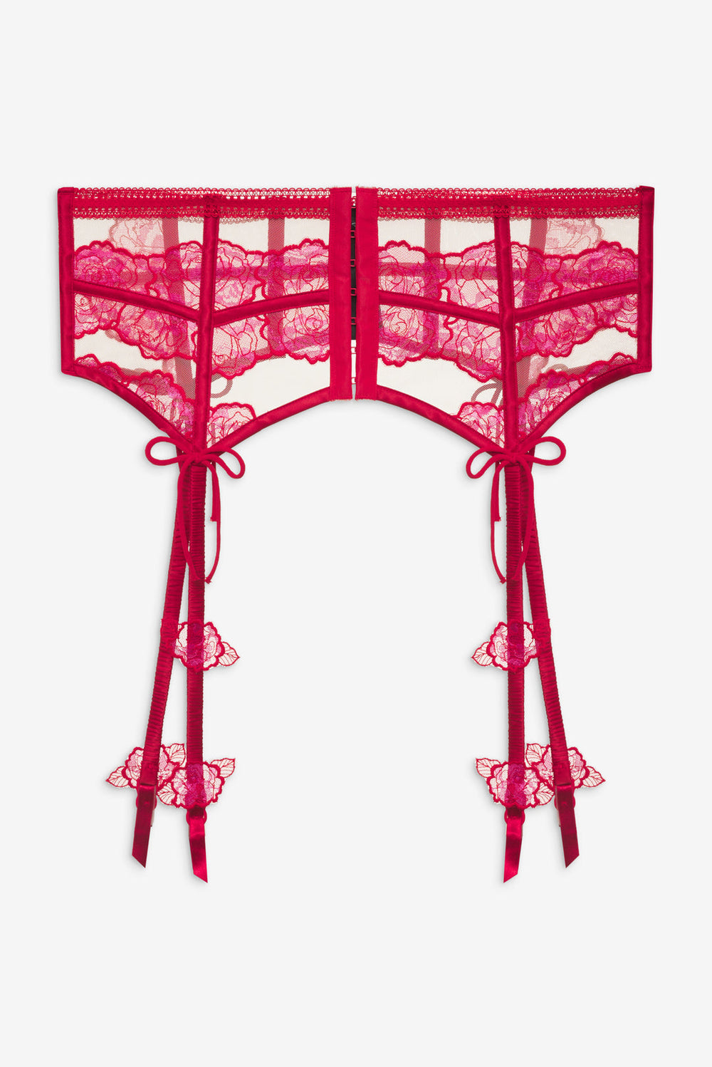Women Cordelia Garter Belt - Red