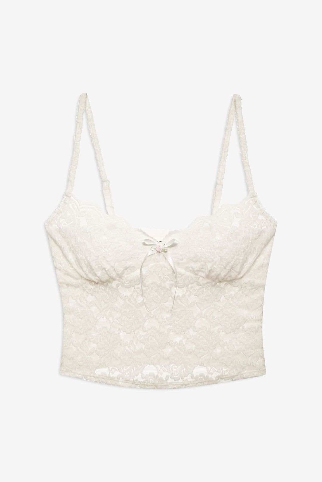 Women Cloud Lace Cami - White