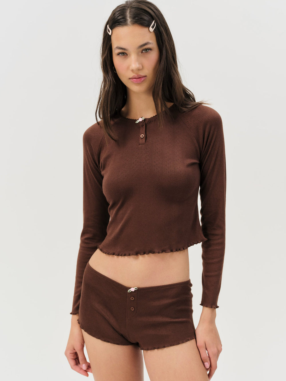 Women Elliana Sleep Short - Chocolate