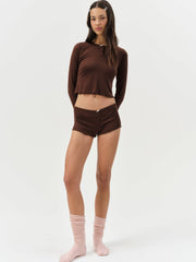 Women Elliana Sleep Short - Chocolate