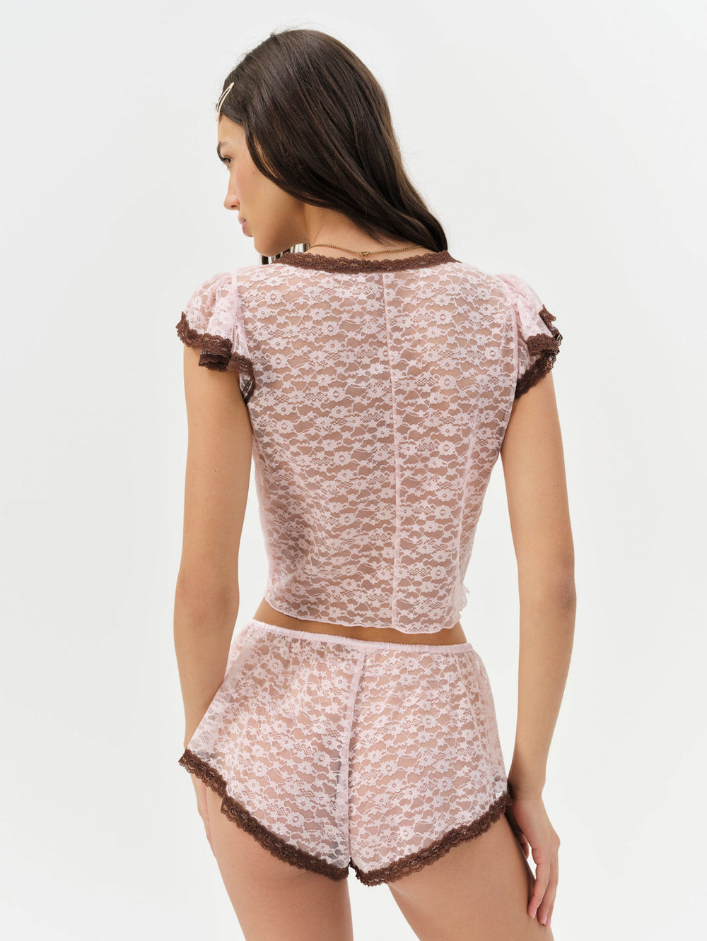 Women Pamela Sleep Top - LT Pink
