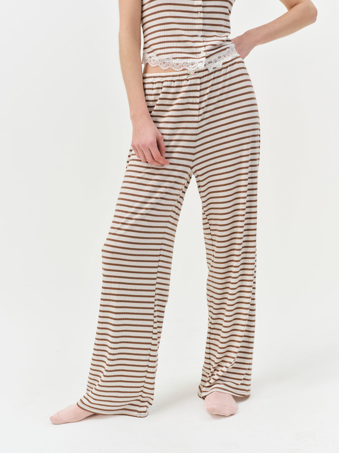 Women Bella Wide Leg Pant - Brown