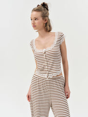 Women Bella Sleep Top - Brown