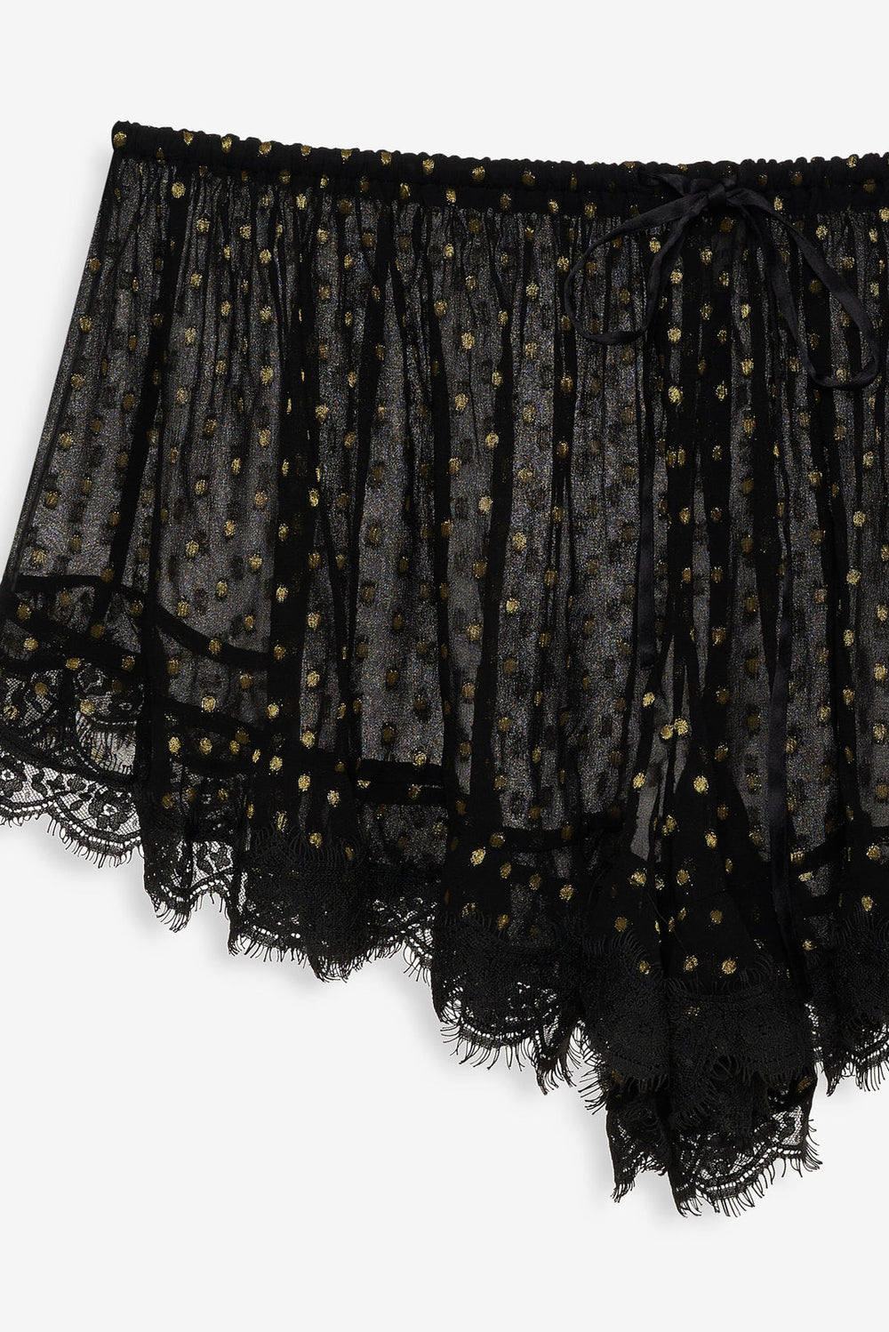 Women Liz Lurex Dot Short - Black