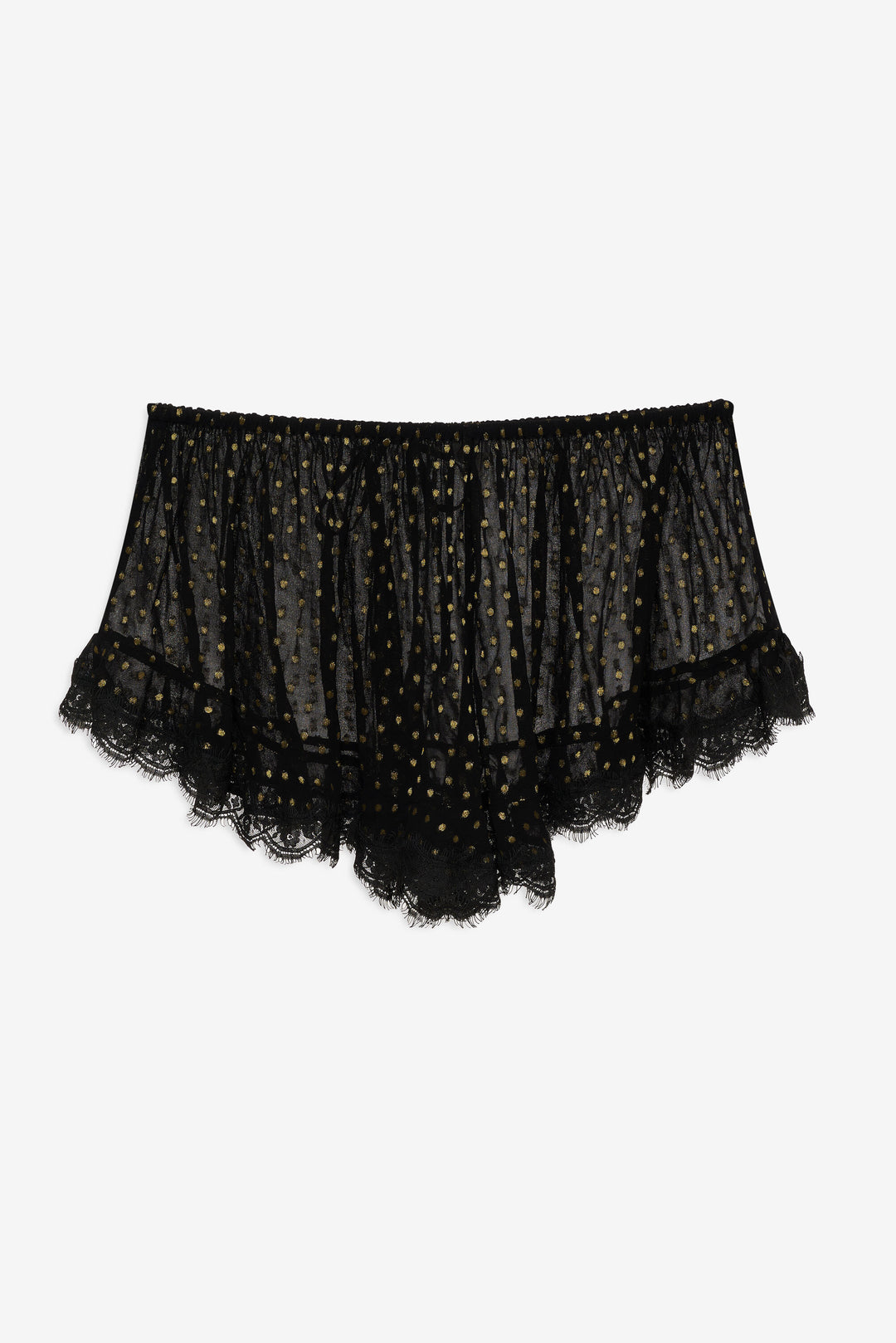 Women Liz Lurex Dot Short - Black