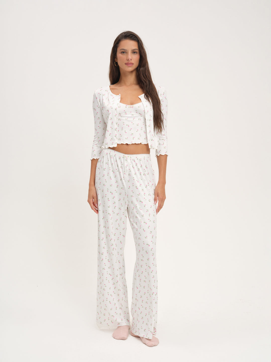 Women Elliana Wide Leg Pant - White