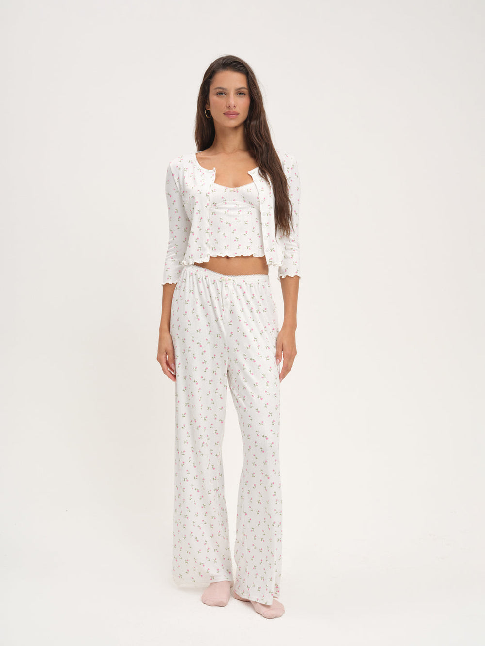 Women Elliana Wide Leg Pant - White