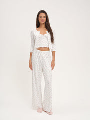 Women Elliana Wide Leg Pant - White